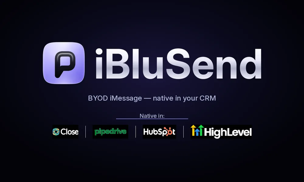iBluSend ChatGPT ad — iBluSend – iMessage for GoHighLevel | Native GHL in SaaS & Productivity