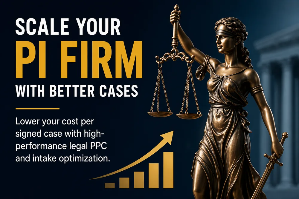 DSMH Marketing LLC ChatGPT ad — Scale Your PI Firm With Better Cases in Enterprise & Fintech
