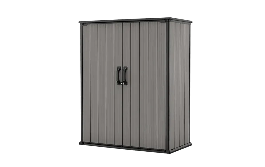Keter ChatGPT ad — Premier Tall Storage Shed - Grey in Home Improvement & DIY