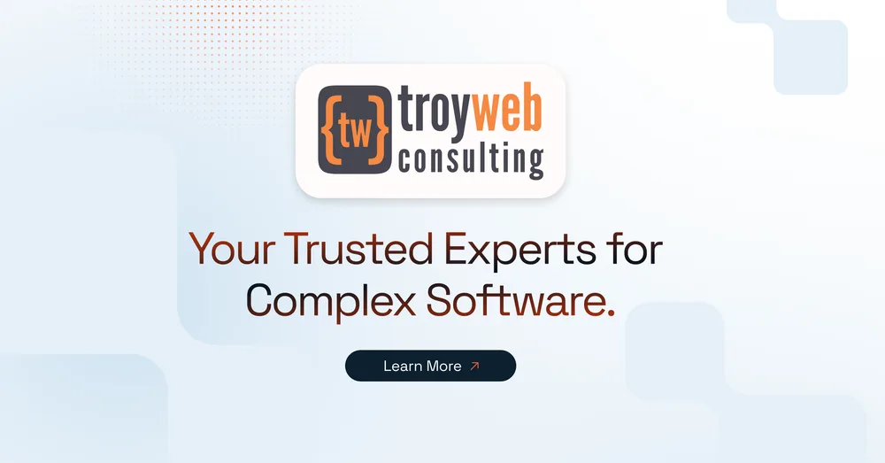 Troy Web Consulting LLC ChatGPT ad — Custom Healthcare Software Experts in Clinical Trial Patient Recruitment & Real-World Evidence Platforms