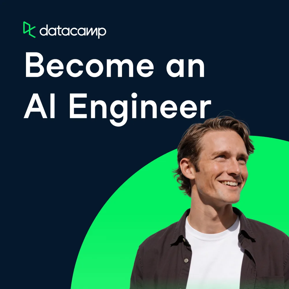 DataCamp ChatGPT ad — Become an AI Engineer