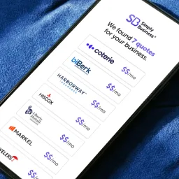 Simply Business ChatGPT ad — Price Estimate in Seconds