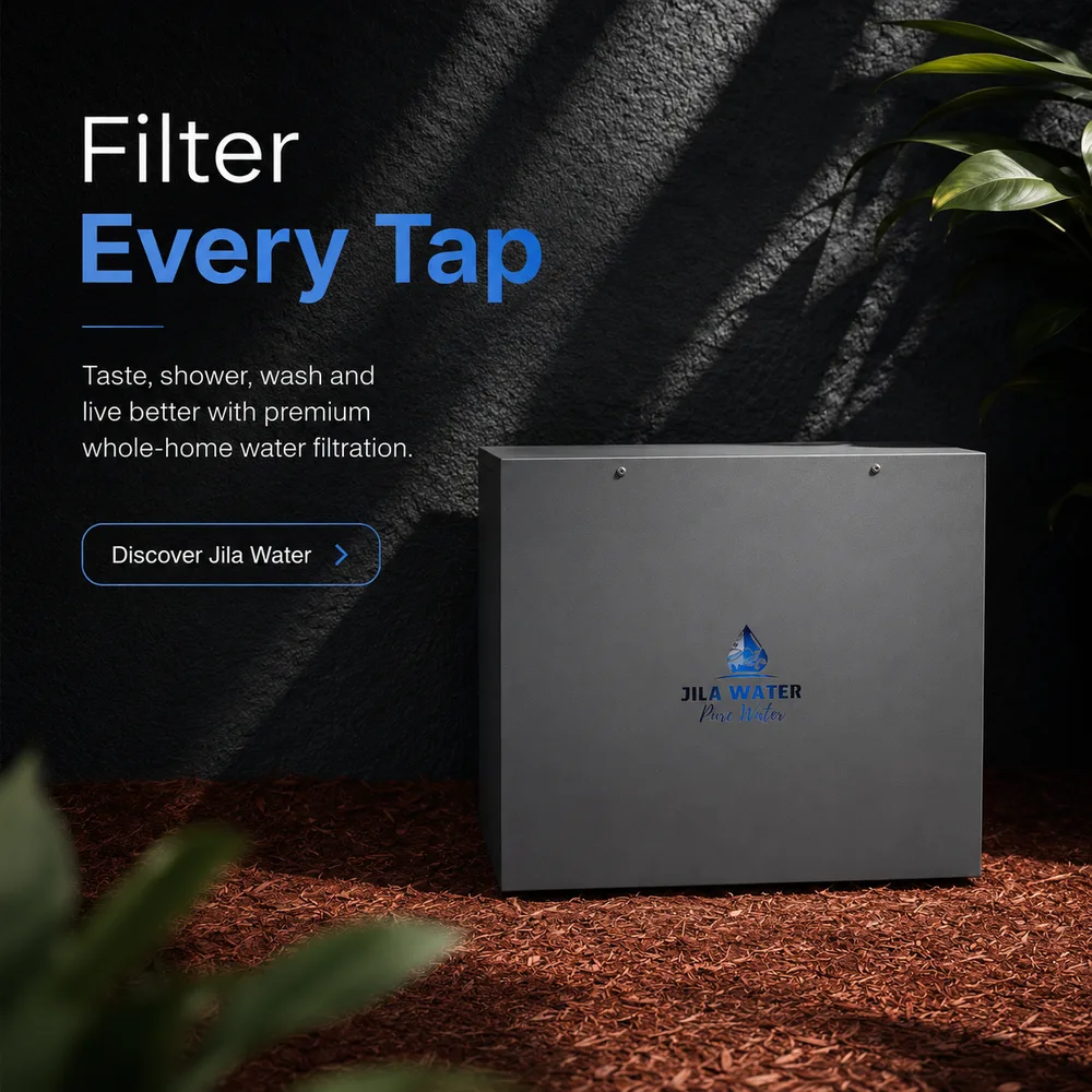 Jila Water ChatGPT ad — Your complete home filtration options in Real Estate