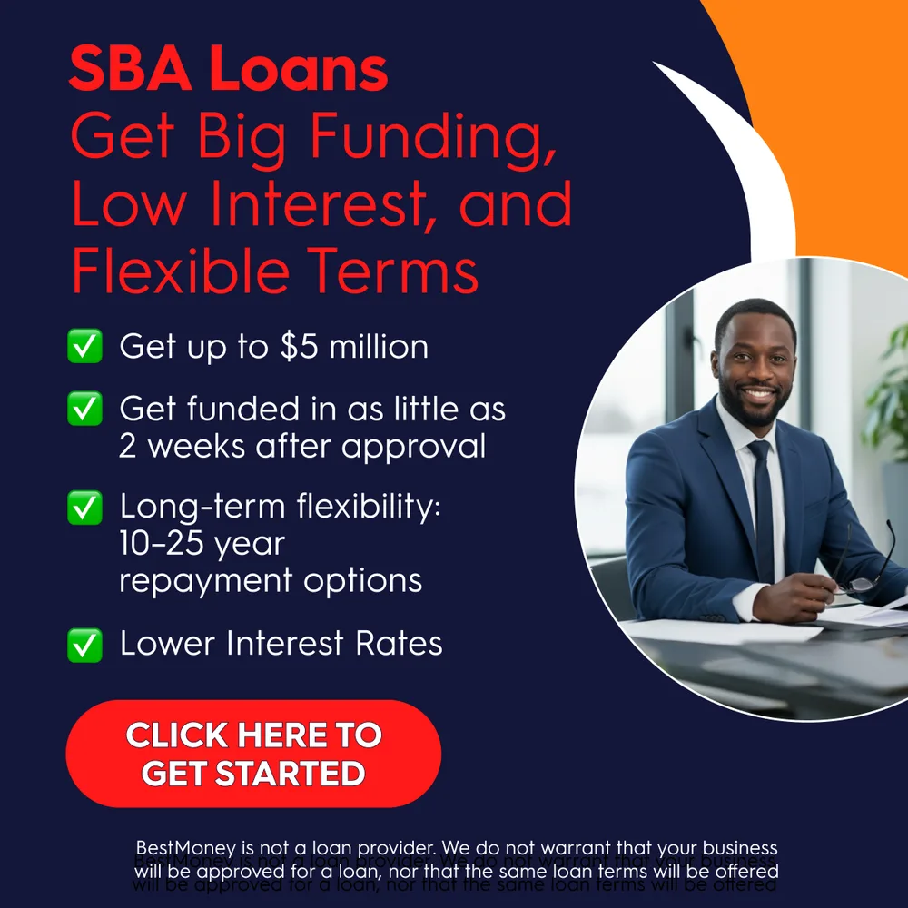 BestMoney ChatGPT ad — SBA 7(a) Loan Requirements