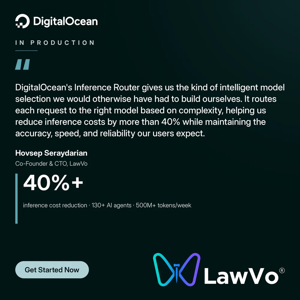 Digital Ocean ChatGPT ad — Lower Inference Costs in Career & Jobs