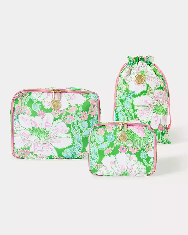 Lilly Pulitzer ChatGPT ad — Packing Cube Set & Shoe Bag