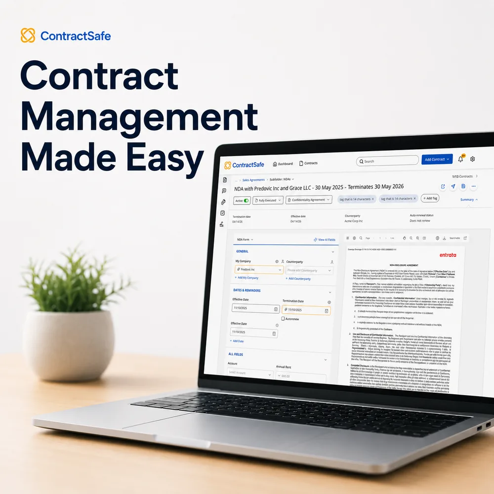 ContractSafe LLC ChatGPT ad — Easy Contract Management Software