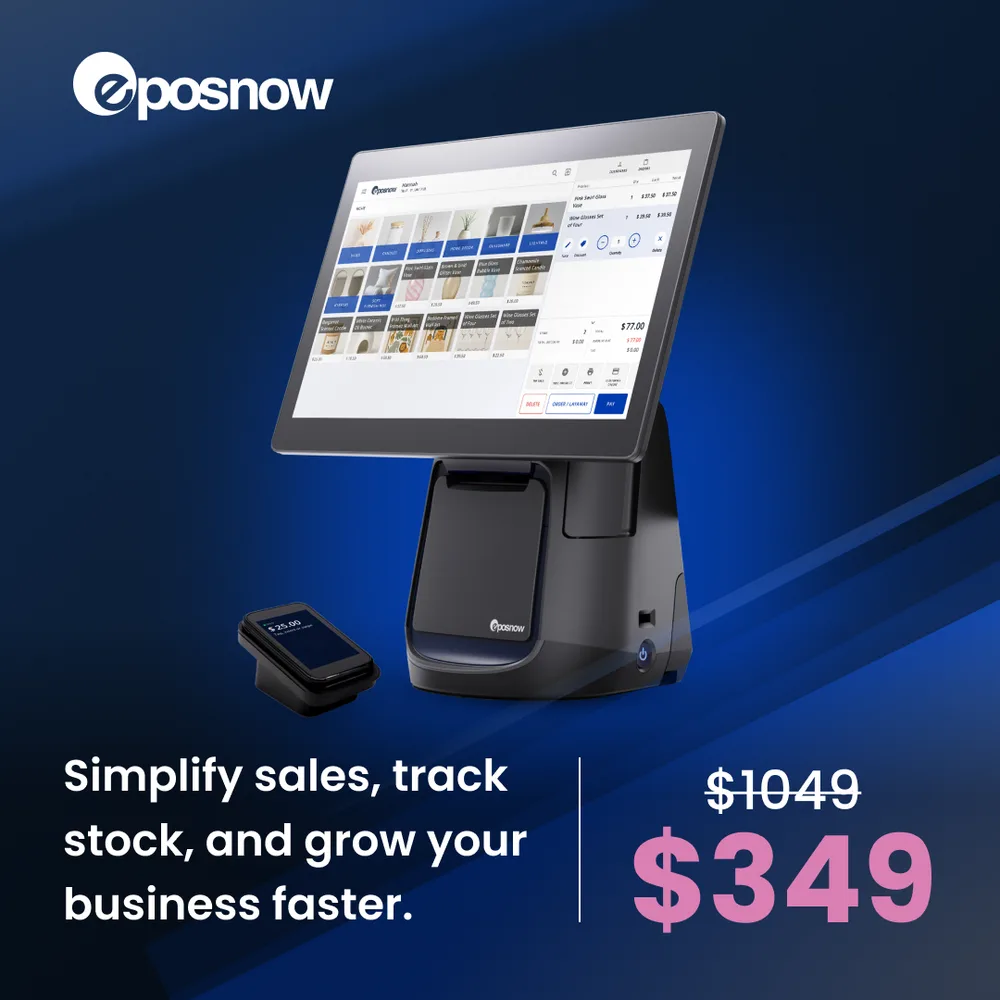 Epos Now LLC ChatGPT ad — Epos Now Sale $349