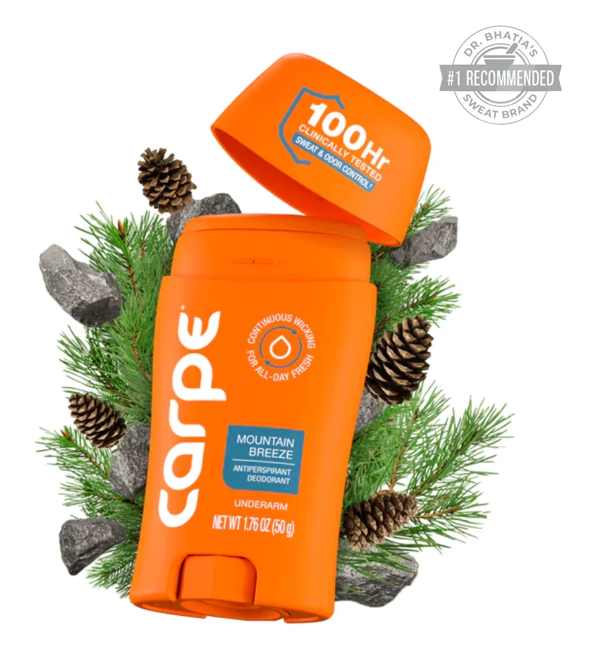 Clutch, Inc. (DBA Carpe) ChatGPT ad — 100 Hour Sweat &amp; Odor Protection