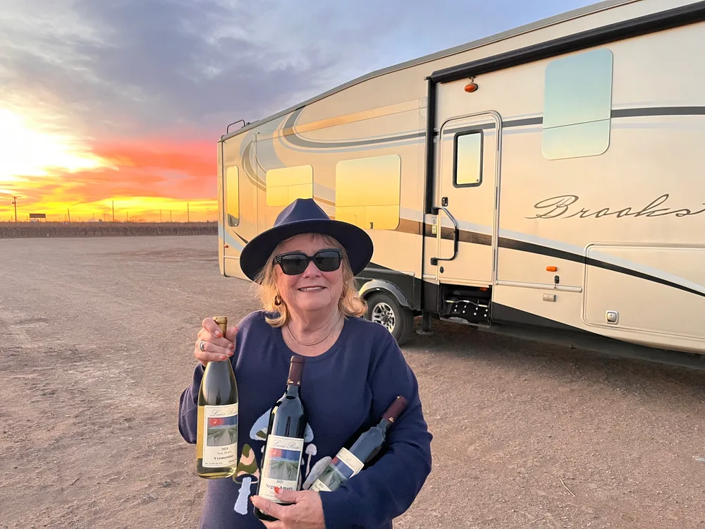 Harvest Hosts ChatGPT ad — 25% off unlimited overnight RV stays in Self Storage & Storage Units