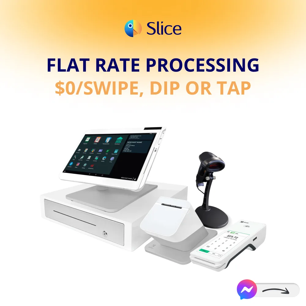 Slice ChatGPT ad — Credit card processing without the fees in Credit Cards