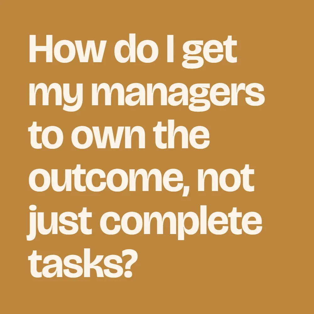 Sweetview Partners ChatGPT ad — Make Managers Own Outcomes in Business Consulting