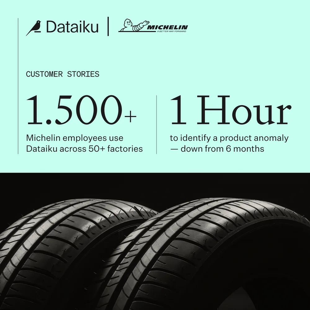 Dataiku ChatGPT ad — Michelin Breaks Data Silos for Faster Insights in Enterprise & Fintech
