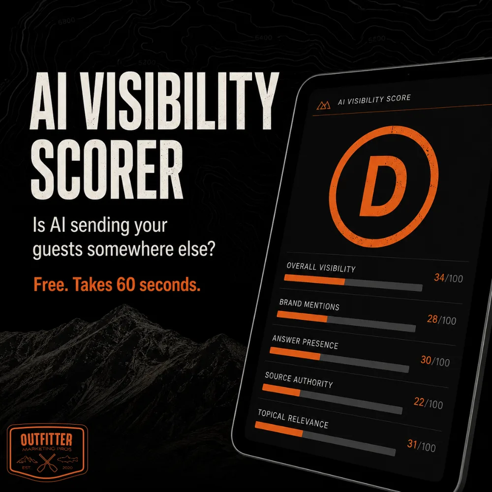 Outfitter Marketing Pros, LLC ChatGPT ad — Is AI Suggesting You or Your Competitor? in Email Marketing & CRM