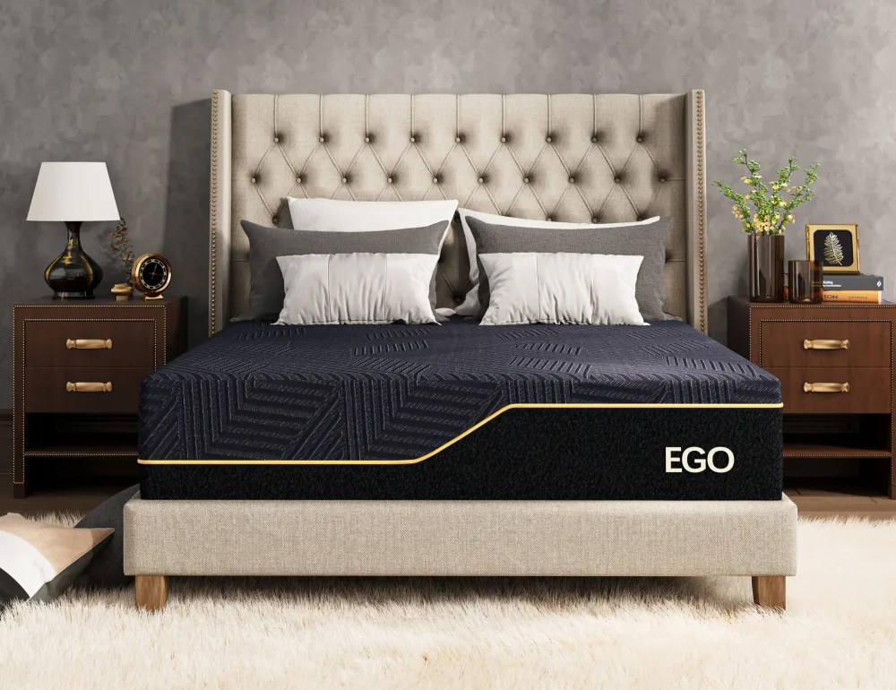 EGOHOME ChatGPT ad — Affordable Cooling Memory Foam Beds.