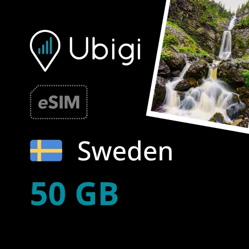Ubigi ChatGPT ad — Sweden Prepaid eSIM data plan - 50GB - 30 Days ... in E-commerce & Retail