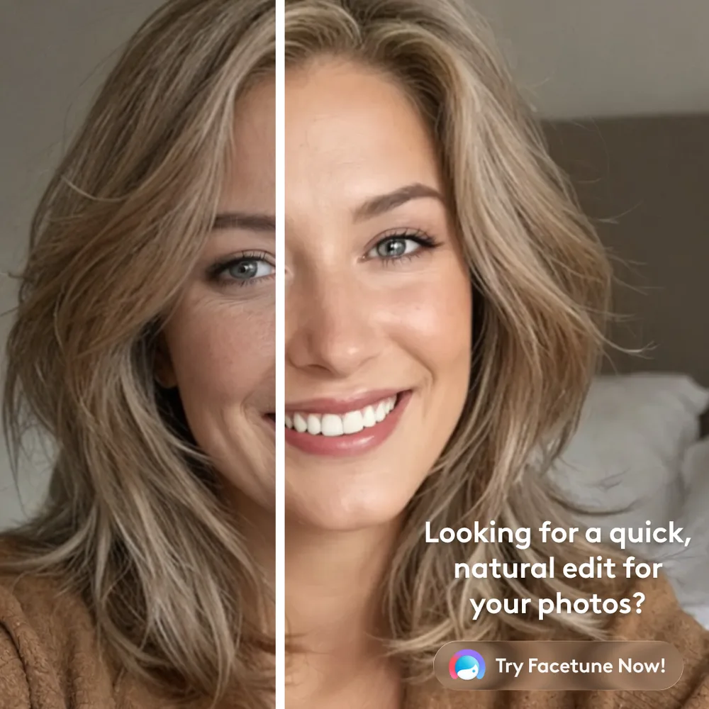 Facetune ChatGPT ad — Quick photo polish