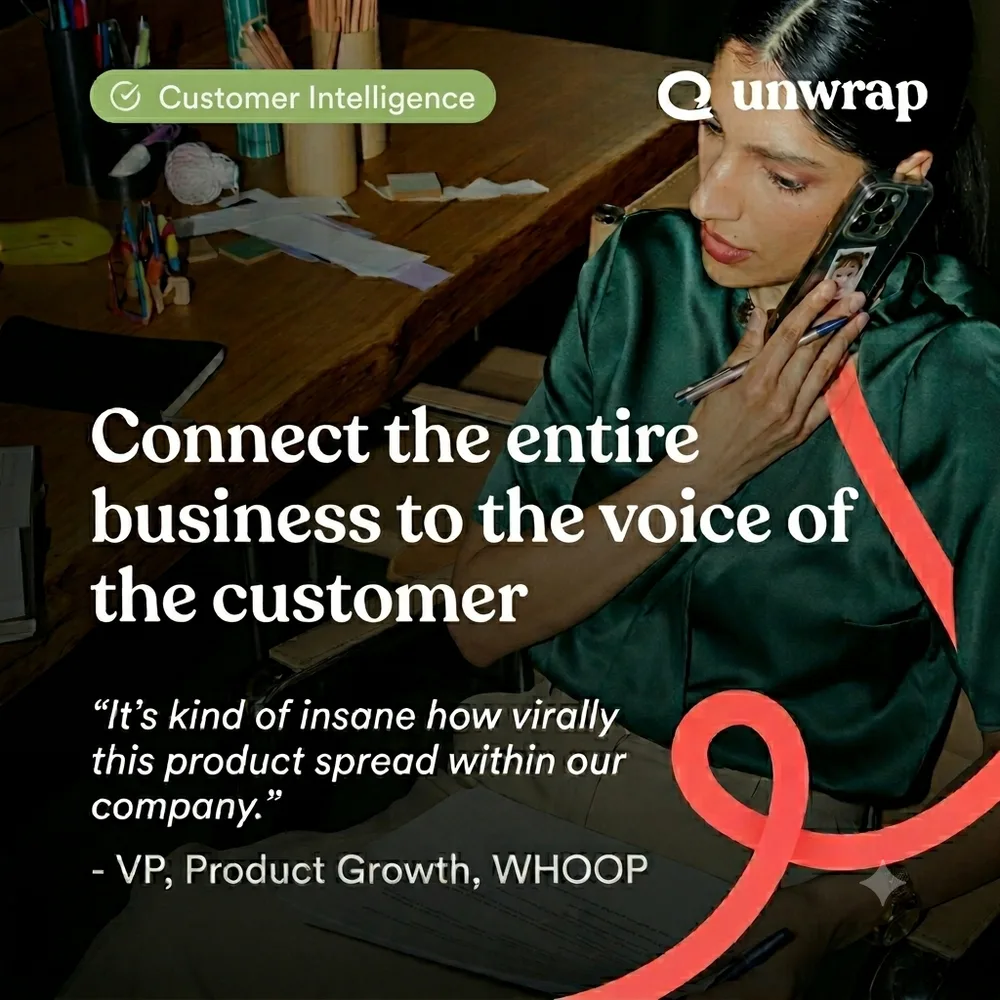 Unwrap ChatGPT ad — Unwrap customer intelligence