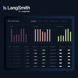 LangChain ChatGPT ad — LLM Eval Platform for AI Agents