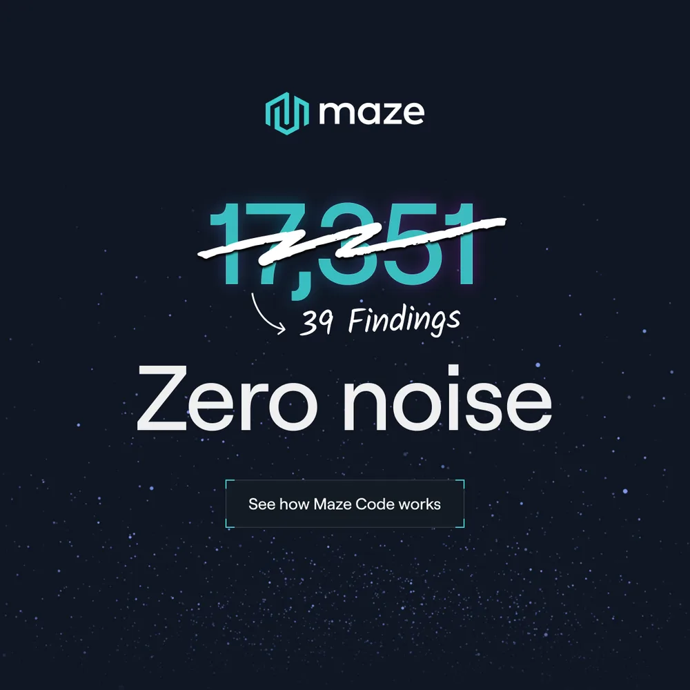 Maze ChatGPT ad — Your scanner found it. Maze says if it matters. in Identity Verification & KYC