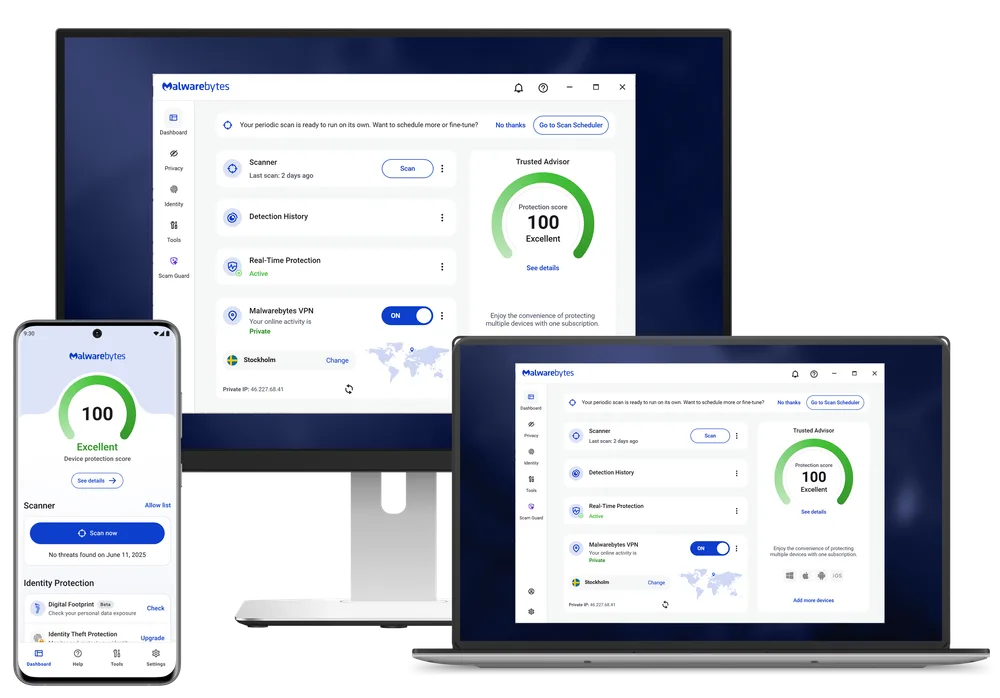 malwarebytes.com ChatGPT ad — 24/7 Antivirus Protection