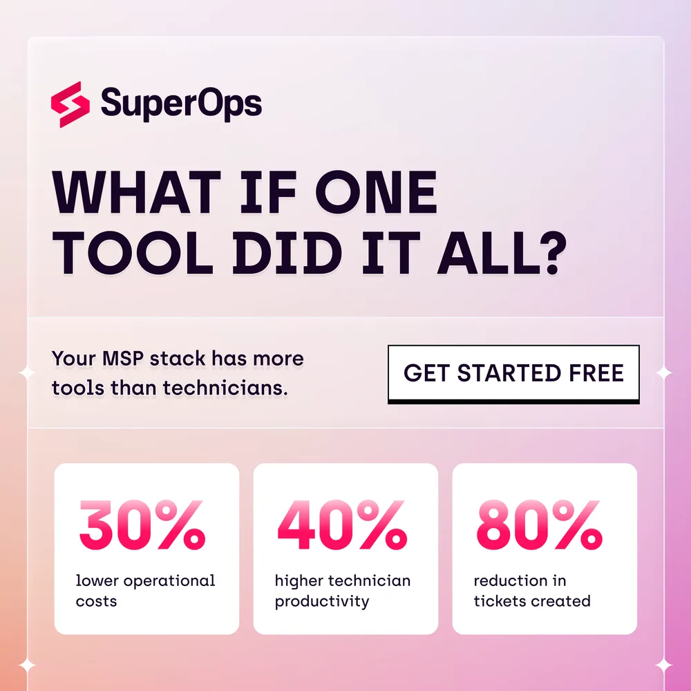 SuperOps Inc ChatGPT ad — Rated 4.7/5 on G2 in Uncategorized