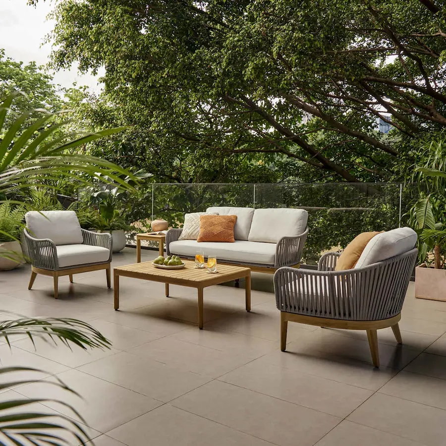 Castlery ChatGPT ad — Isla Outdoor Build-Your-Own Lounge Set