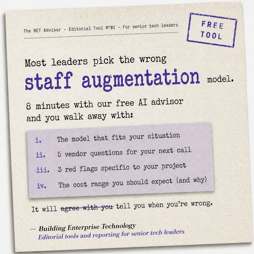 Castleberry Corporation ChatGPT ad — Need More Developers, But Which Model? in Enterprise & Fintech