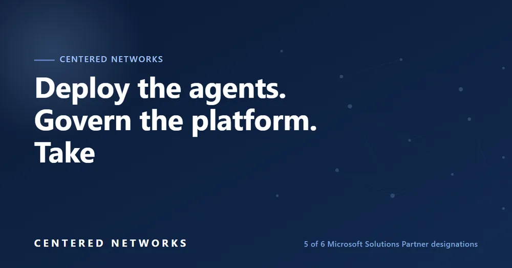 Centered Networks, Inc. ChatGPT ad — Governed Copilot in Career & Jobs