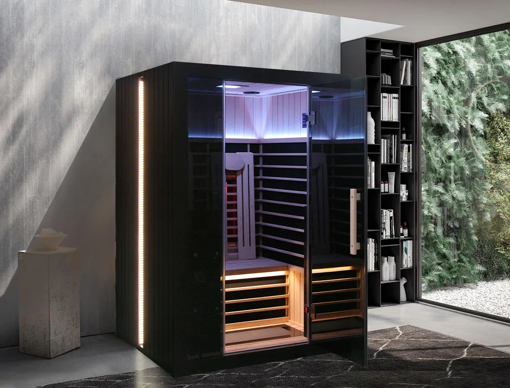 Sun Home Saunas ChatGPT ad — Premium infrared. Built for your home.
