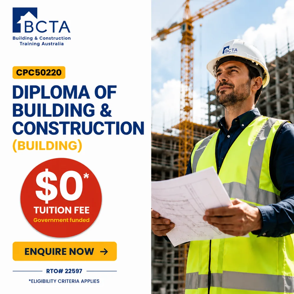 Building and Construction Training Australia ChatGPT ad — Diploma of Building & Construction (Building) in Real Estate