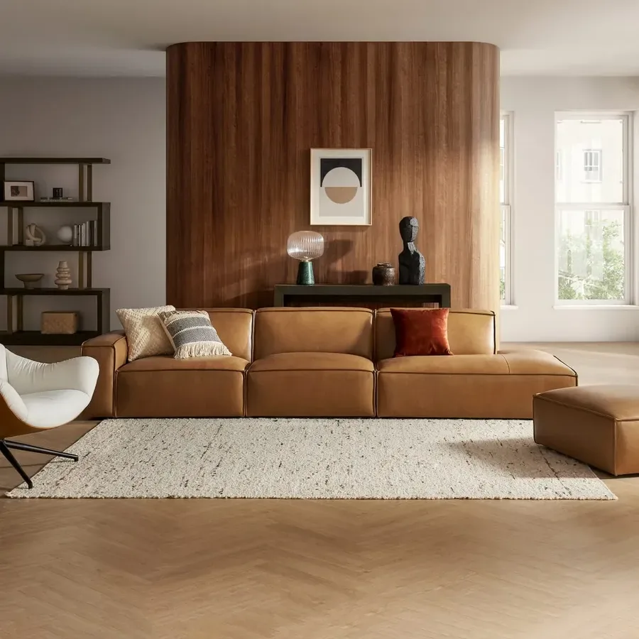 Castlery ChatGPT ad — Jonathan Leather Chaise Sofa in Furniture & Home Decor