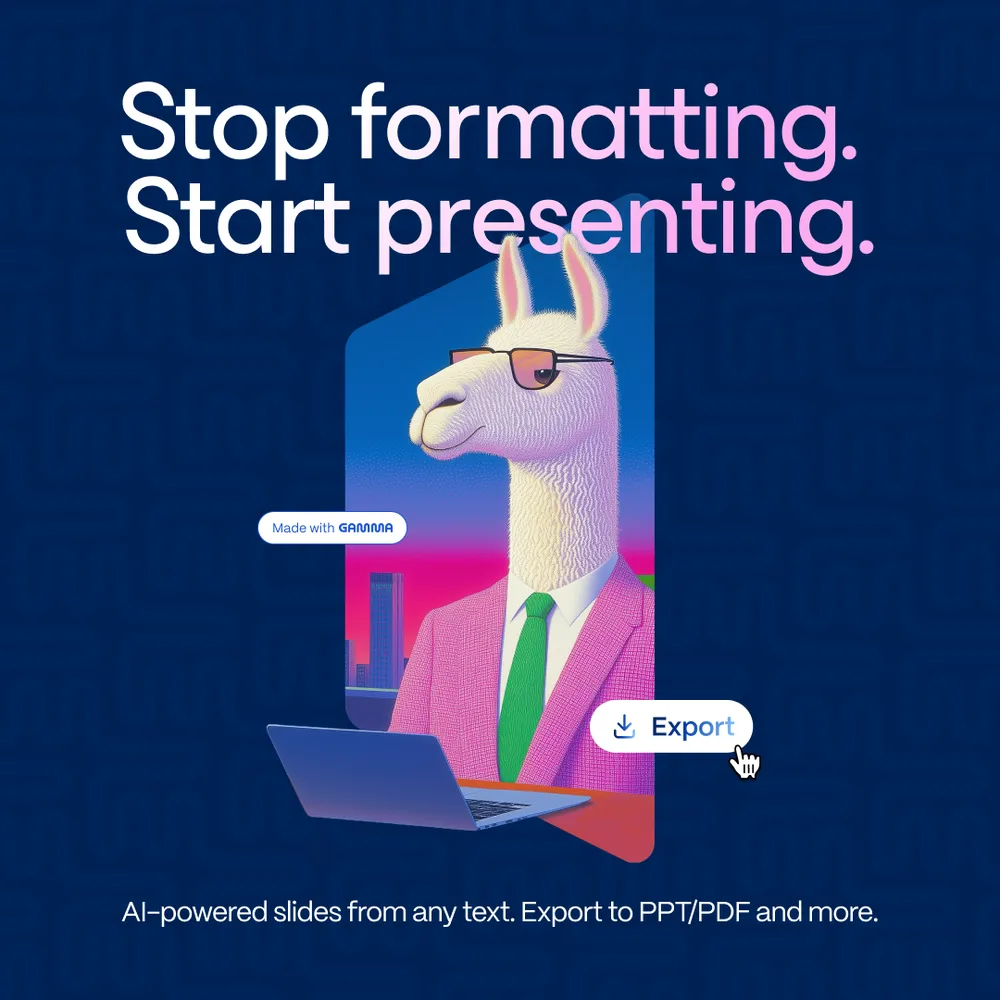 Gamma Tech, Inc. ChatGPT ad — Beyond PowerPoint: Meet Gamma in Consumer Electronics