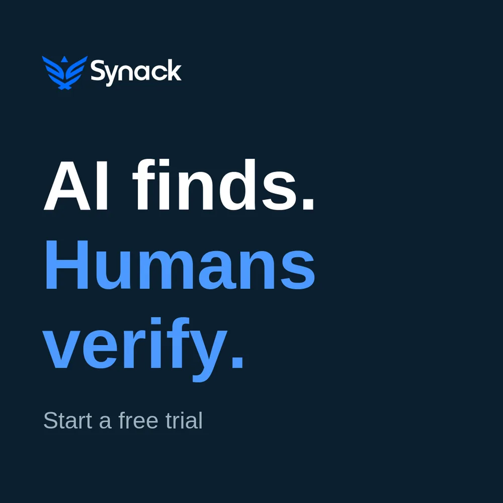 Synack ChatGPT ad — AI Tests, Humans Verify in Business Consulting