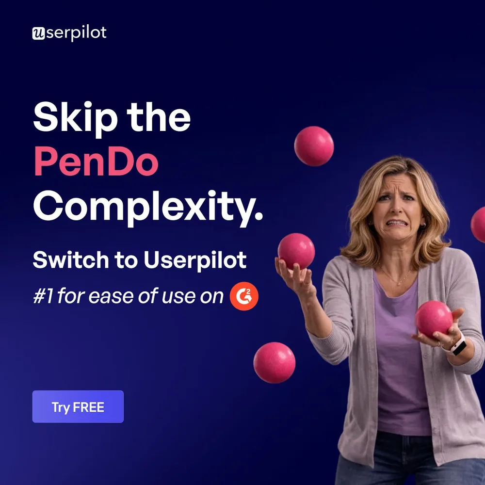 Userpilot, Inc. ChatGPT ad — Looking for Pendo Alternatives? in Email Marketing & CRM