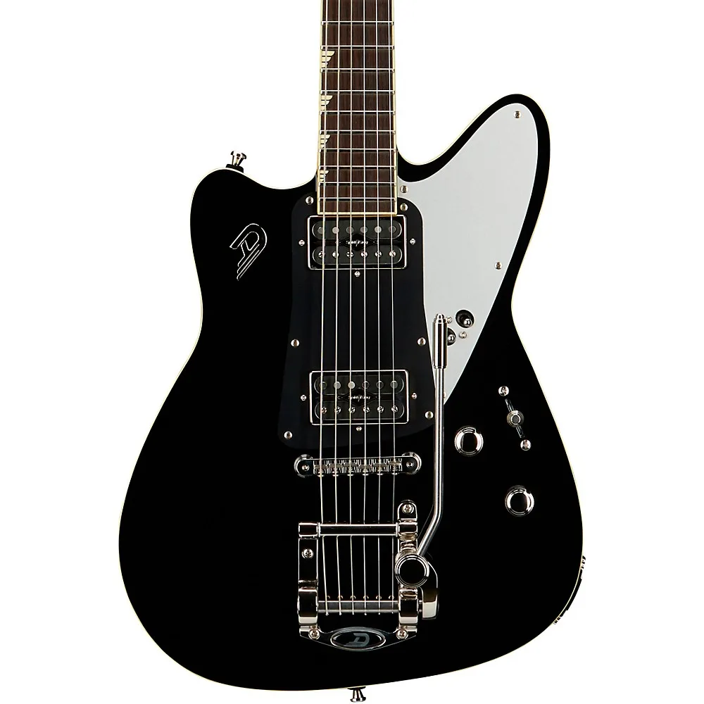 Guitar Center ChatGPT ad — Duesenberg USA Electric Guitar Falken Tremolo Black in SaaS & Productivity