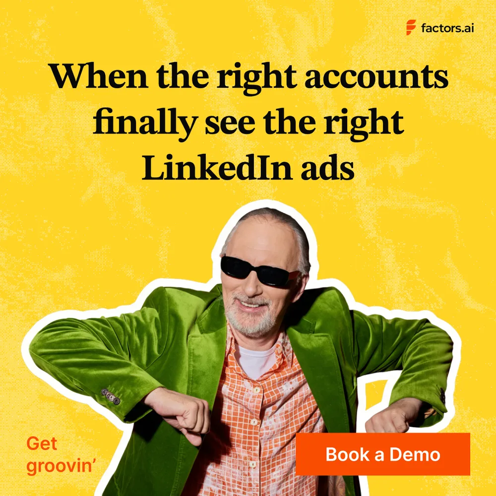 Factors.ai ChatGPT ad — Entire ABM Motion. One Platform. in Email Marketing & CRM