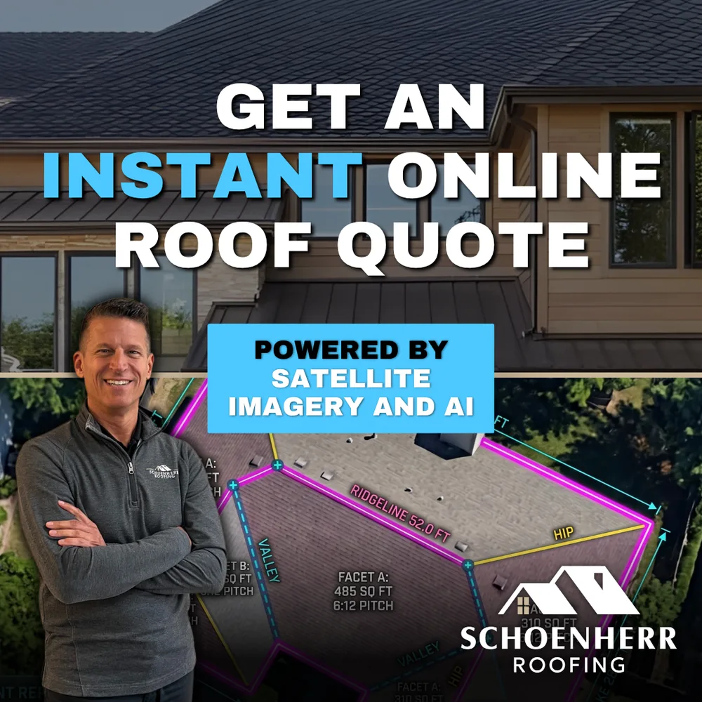 Schoenherr Roofing ChatGPT ad — Get an Instant Online Roof Quote on Your Home in Roofing Services