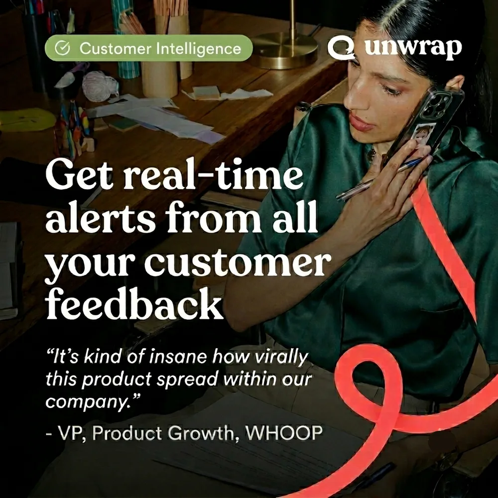 Unwrap ChatGPT ad — Unwrap customer intelligence