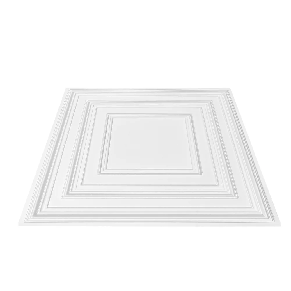 Vevor-US ChatGPT ad — VEVOR Ceiling Tiles 12-Pack 24 x 24 in Drop Ceiling Tiles Premium Pvc Sheet Easy Installation/ Cutting Plastic Glue-up Ceiling Tile Ceiling Covering