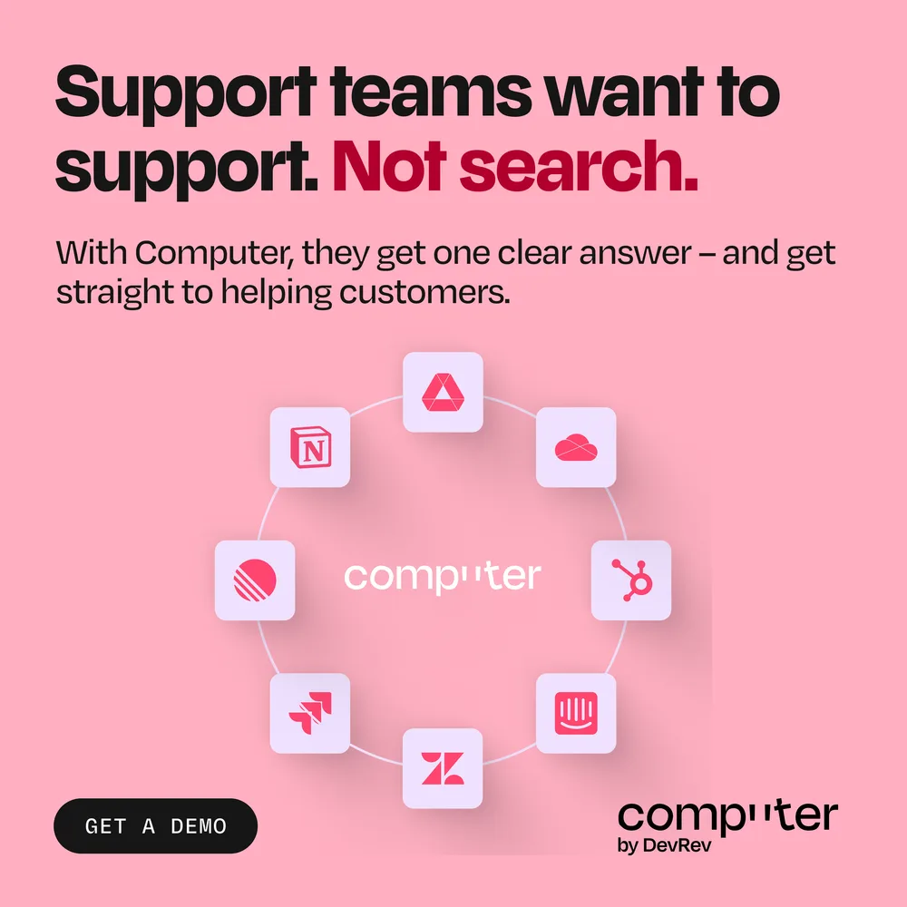 DevRev Inc. ChatGPT ad — Agentic AI Support in Business Consulting
