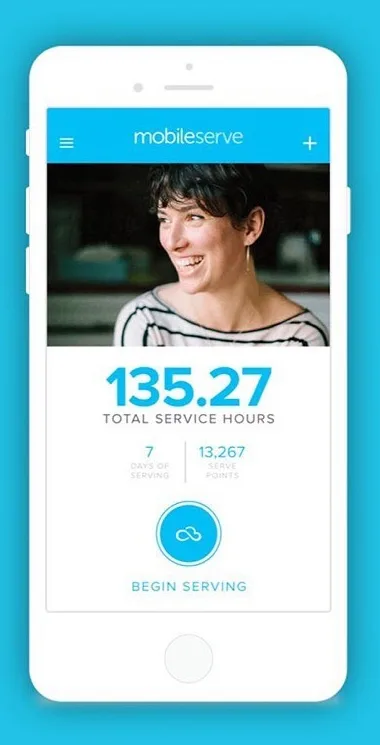MobileServe ChatGPT ad — Volunteer Tracking Made Simple in Education & Learning