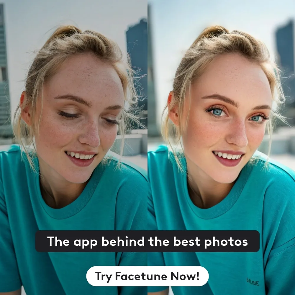Facetune ChatGPT ad — No tutorial needed