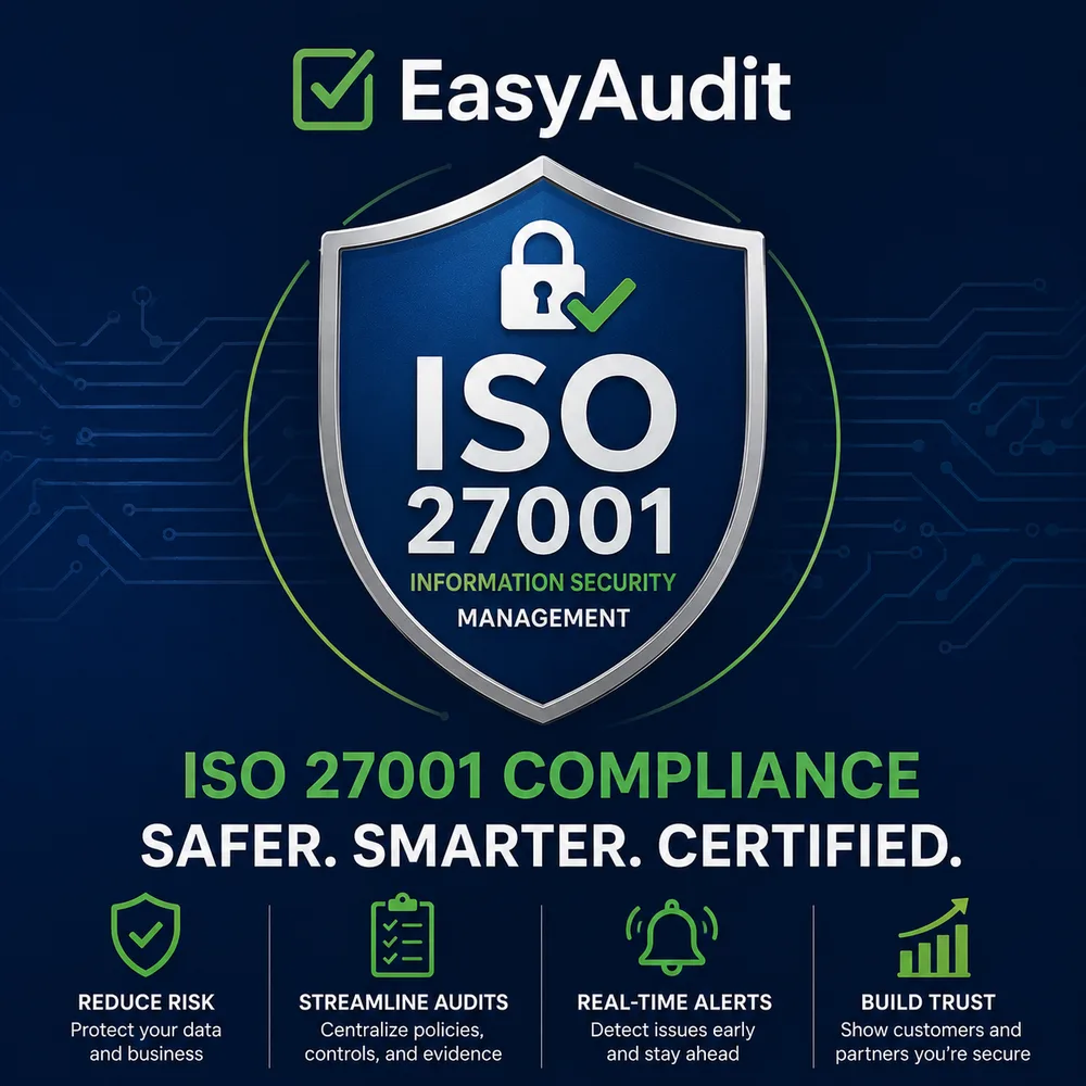 EasyAudit, Inc. ChatGPT ad — Achieve ISO 27001 Faster