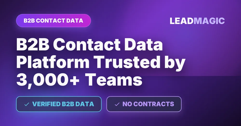 Lead Magic Corporation ChatGPT ad — LeadMagic B2B Data in Email Marketing & CRM