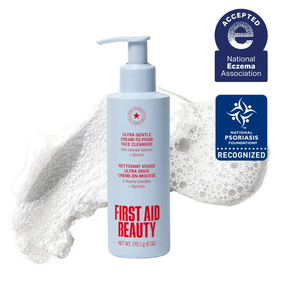 First Aid Beauty ChatGPT ad — Ultra Gentle Cream-to-Foam Face Cleanser with C... in Email Marketing & CRM