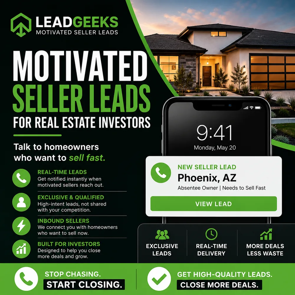 LeadGeeks LLC ChatGPT ad — Real-Time Investor Leads in Crypto & Investing