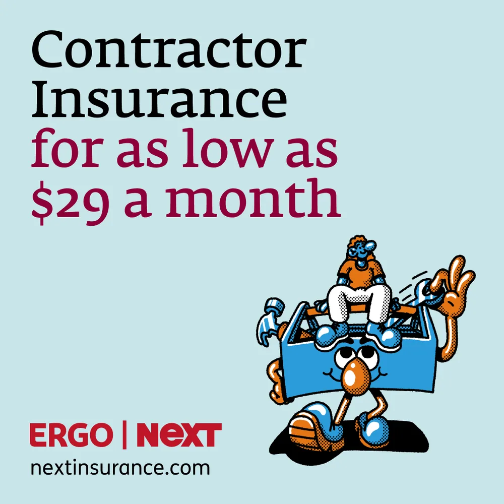 ERGO NEXT Insurance ChatGPT ad — Contractor Construction in Real Estate