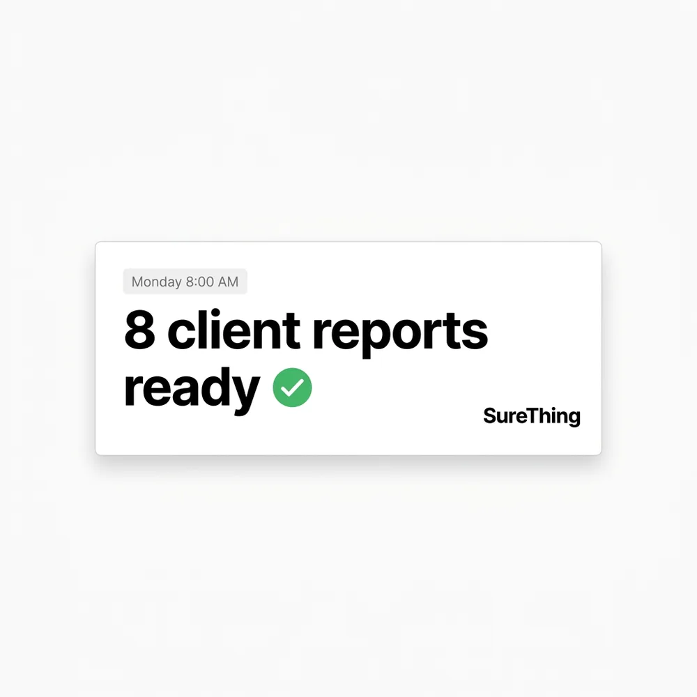 Super Intent, Inc. ChatGPT ad — Stop chasing numbers across a dozen dashboards in SaaS & Productivity