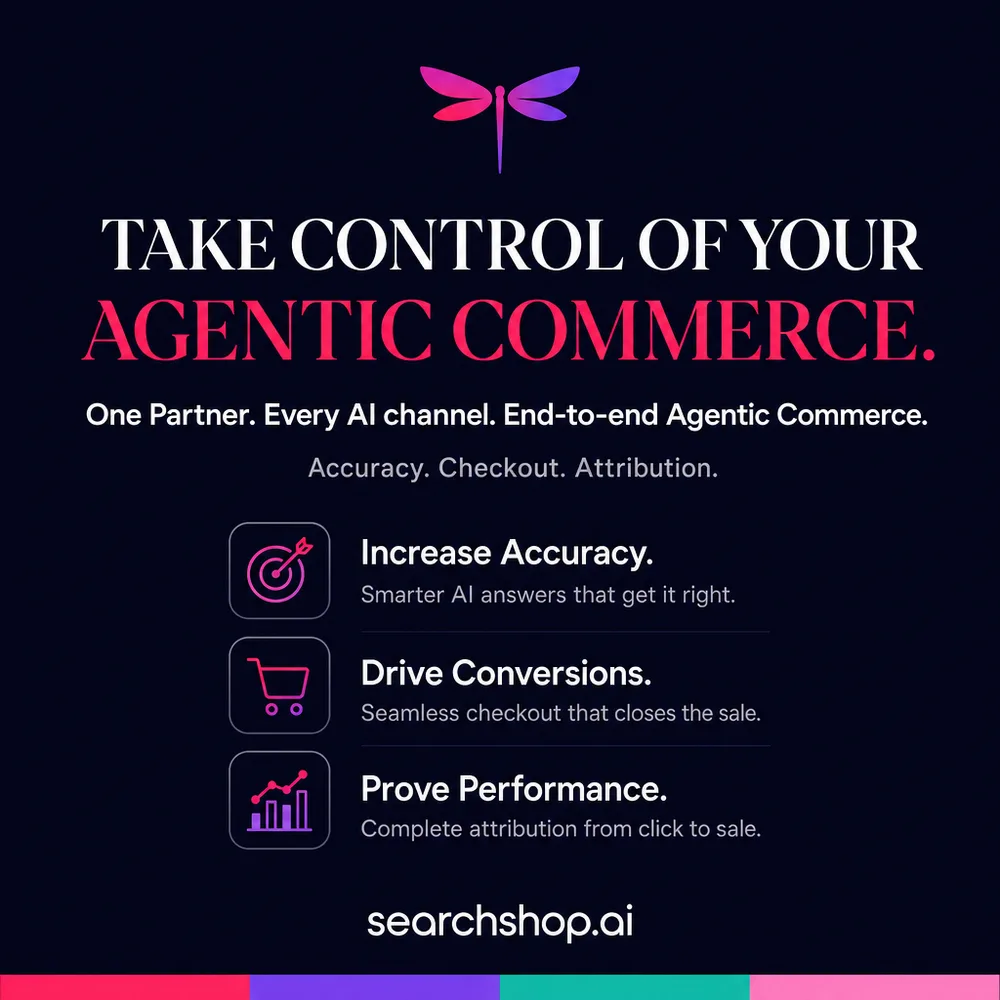SearchShopAI LLC ChatGPT ad — Ranked #1 on Google. Cited 0 times in ChatGPT. in Business Consulting